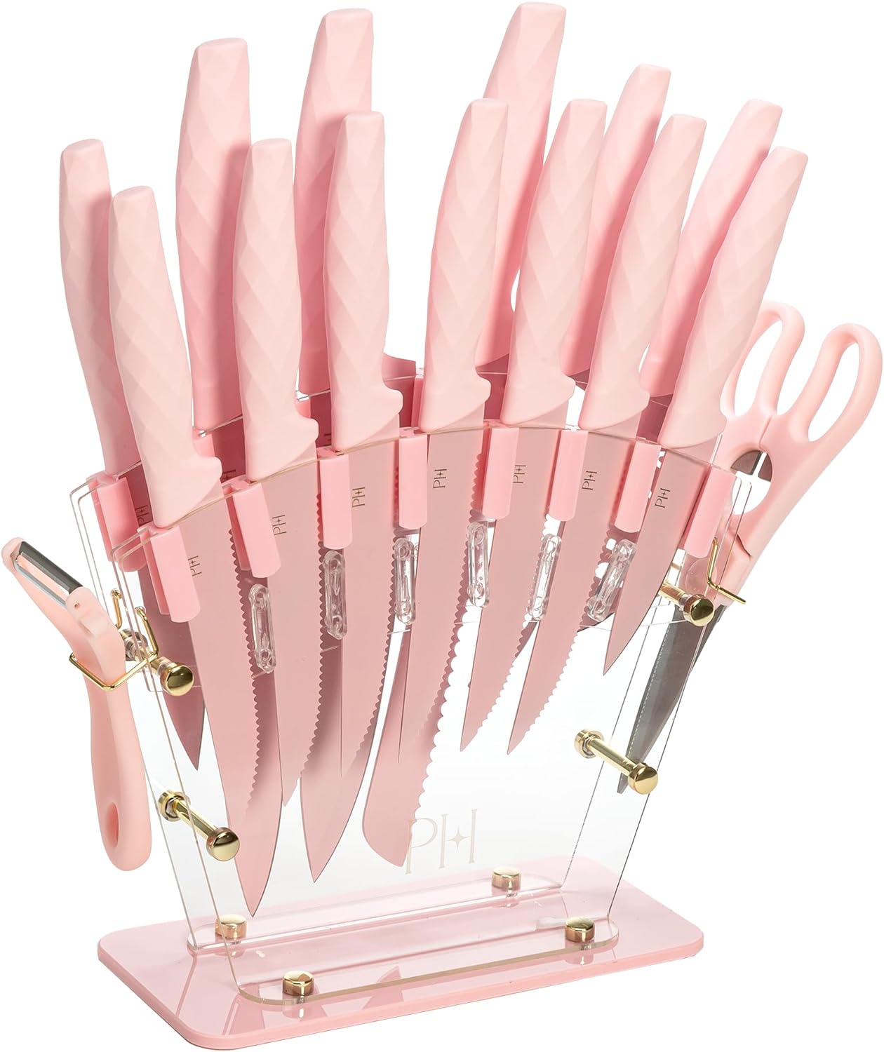 Paris Hilton-Kitchen Knife Set Pink Gold