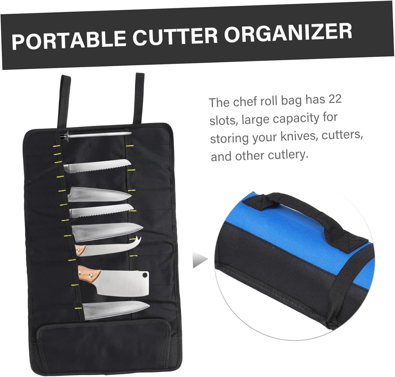 KICHOUSE Chef Knife Bag Easy to Carry Durable Stylish