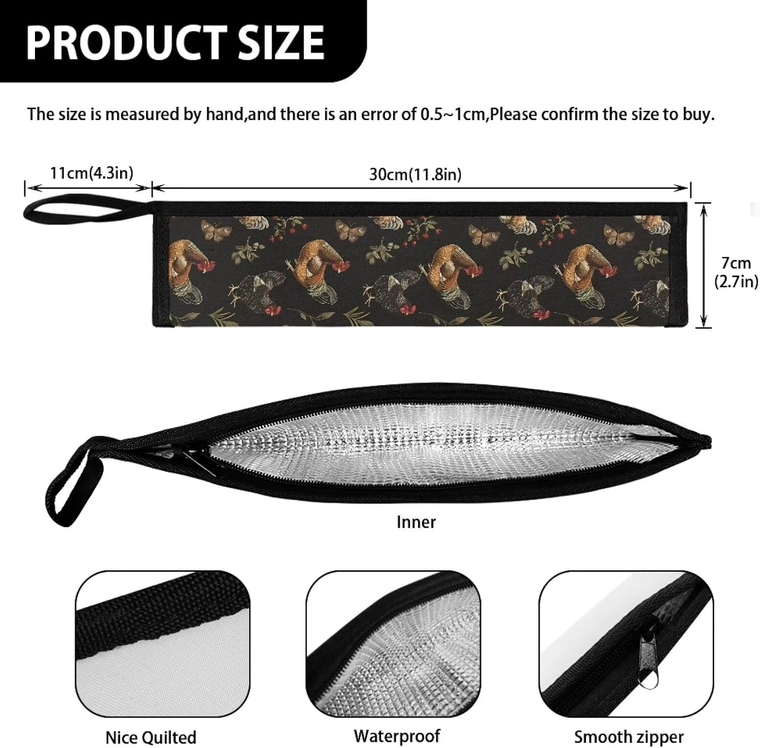 Netilgen Travel Knife Fork Spoon Organizer Bag