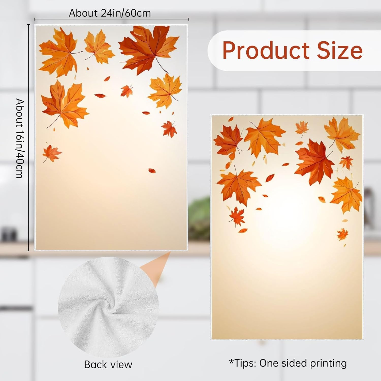 Oeught Fall Decor Towel Set 4pcs 16x24 Inch