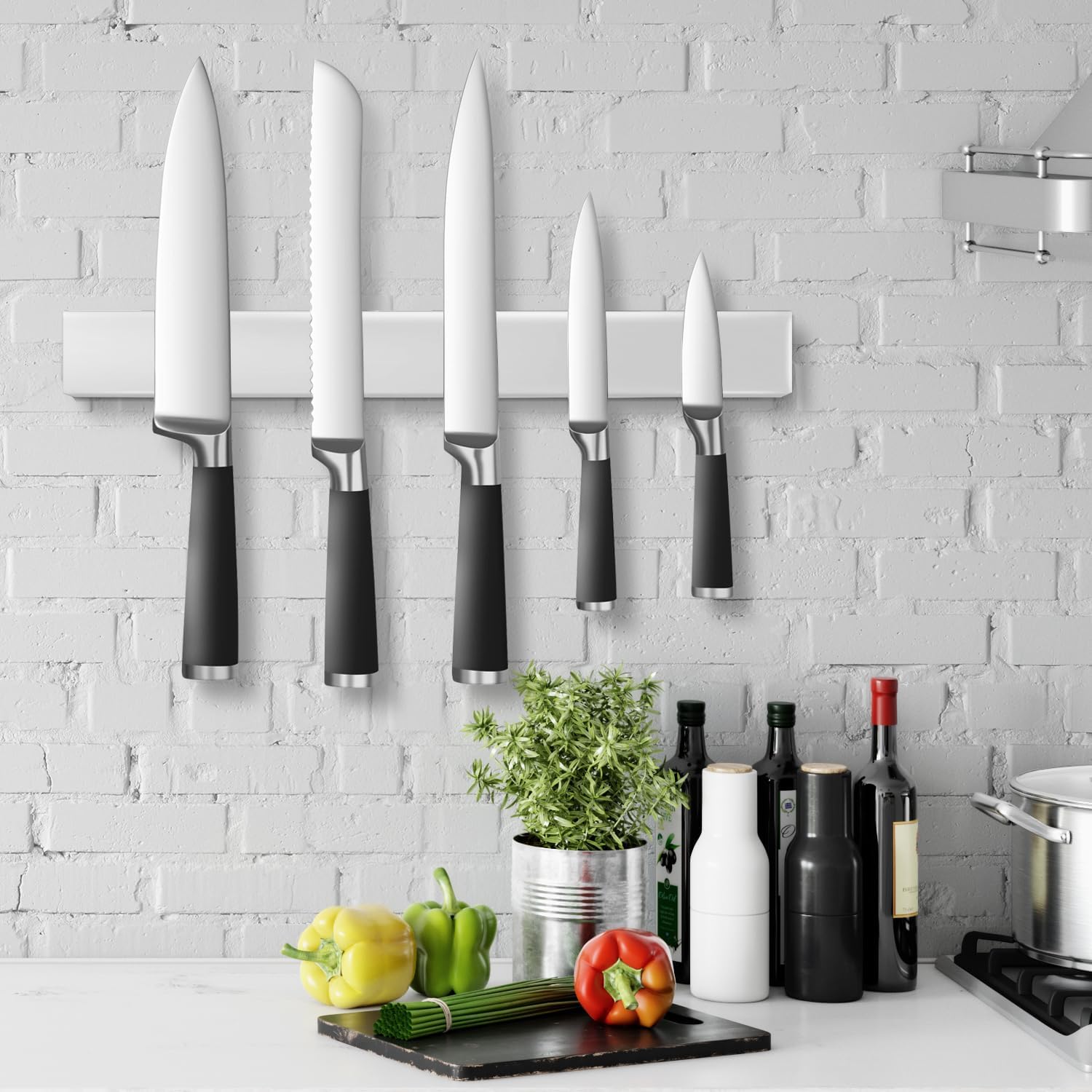 Stainless Steel Magnetic Knife Holder Strip