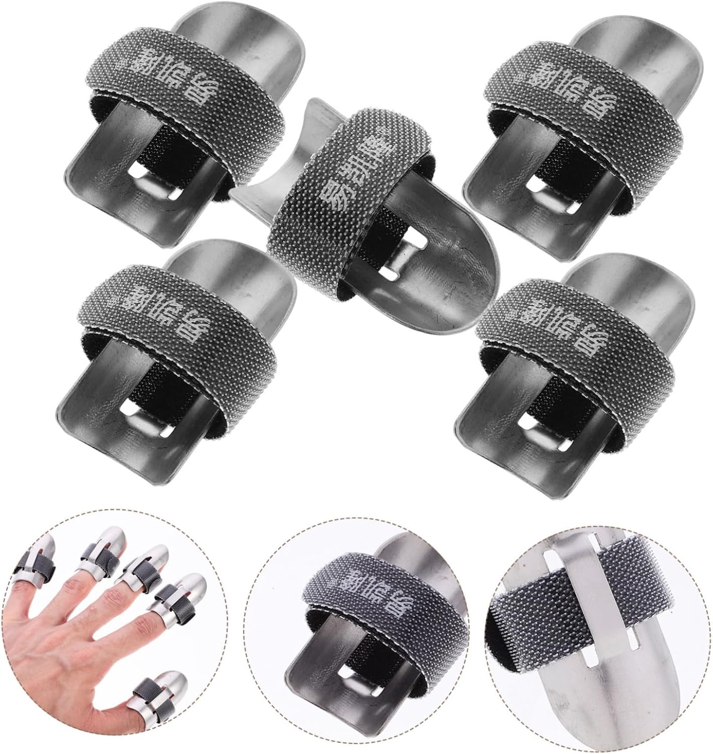 3pc Stainless Steel Finger Guards for Cutting Food Kitchen Sewing Use TopperFun