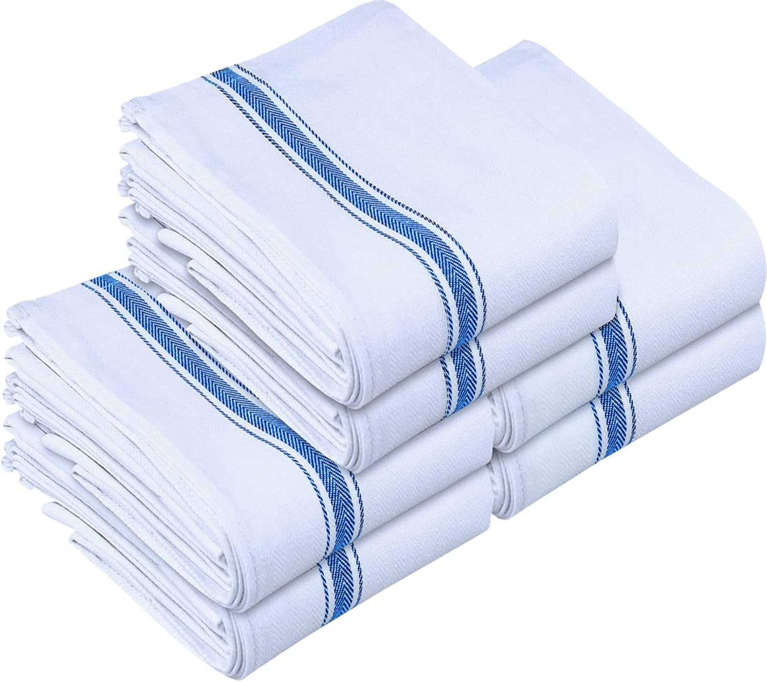 Stain-Resistant Absorbent Blue Dish Towels