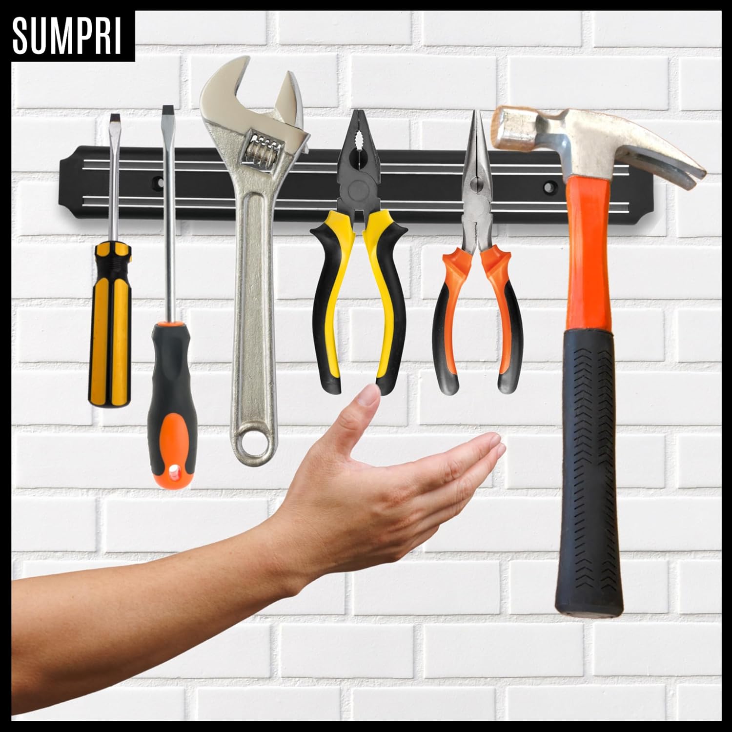 SUMPRI Magnetic Knife Holder Strip for Wall Set of 2 15 inch