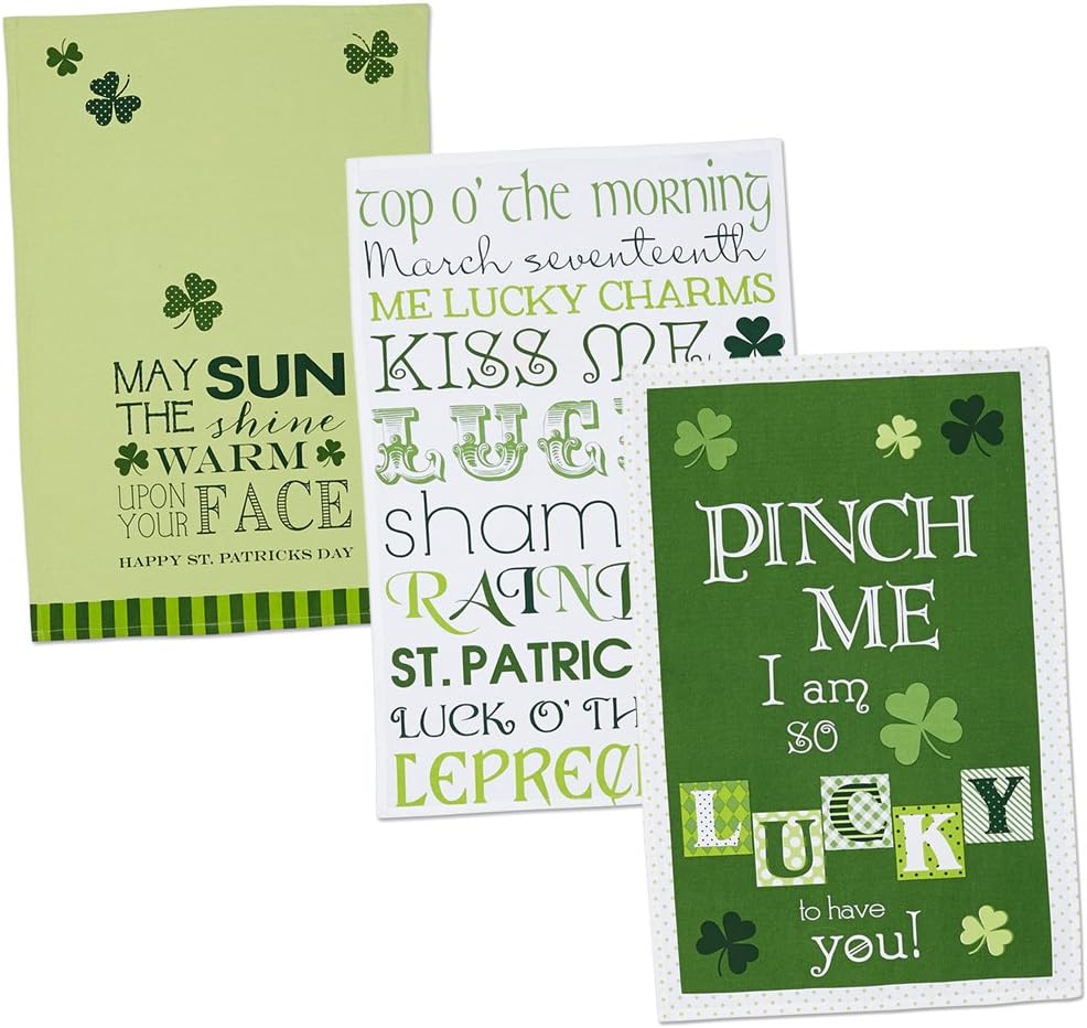 St Patricks Day 100 Cotton Kitchen Dish Towels