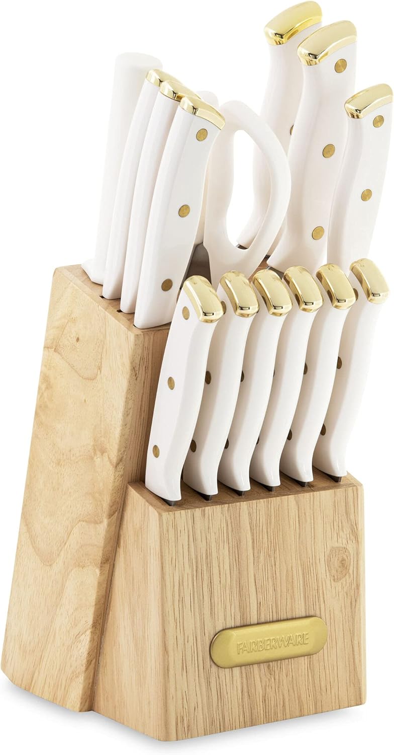 Stylish and Functional 15-Piece Knife Block Set