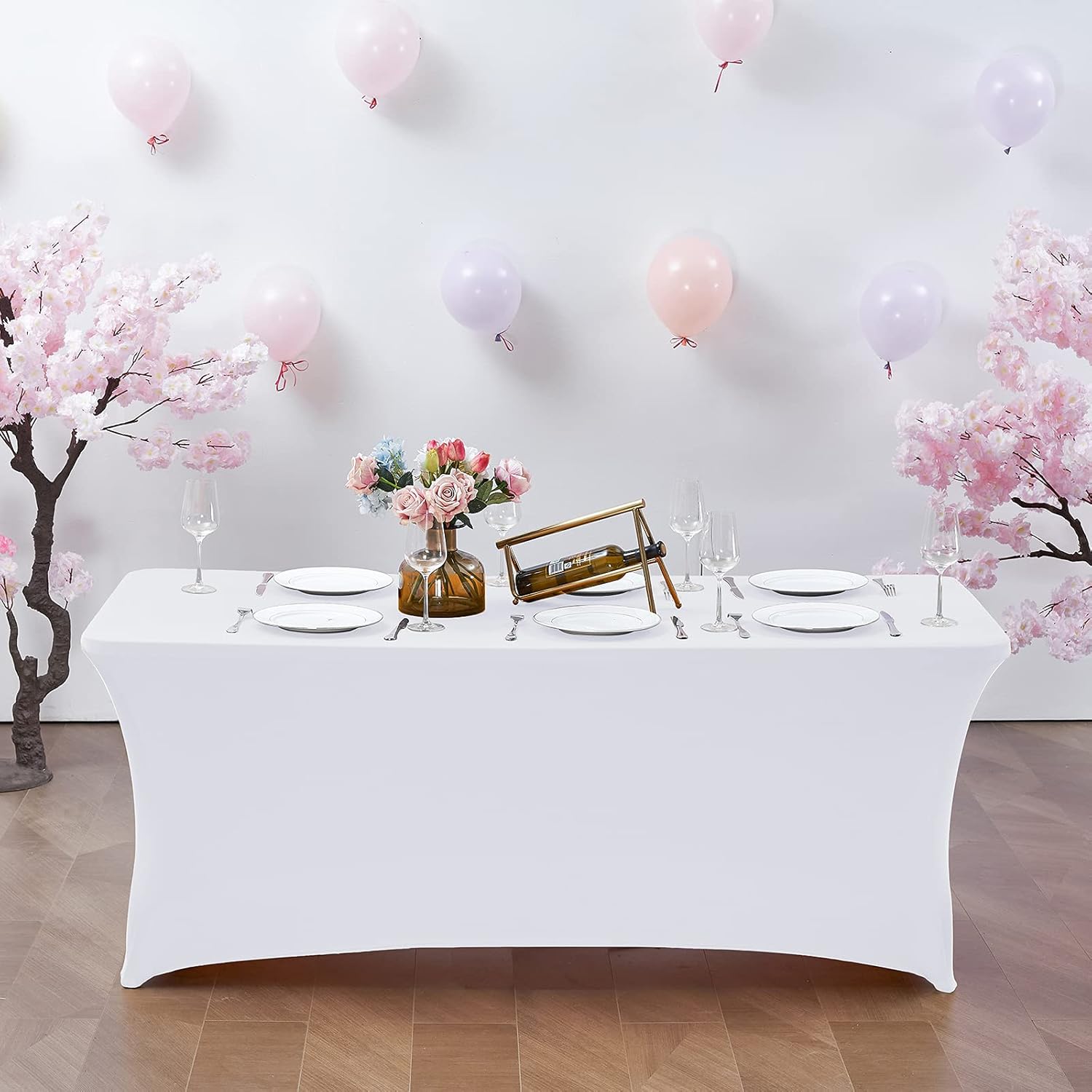 CWK 6FT Stretch Spandex Tablecloth