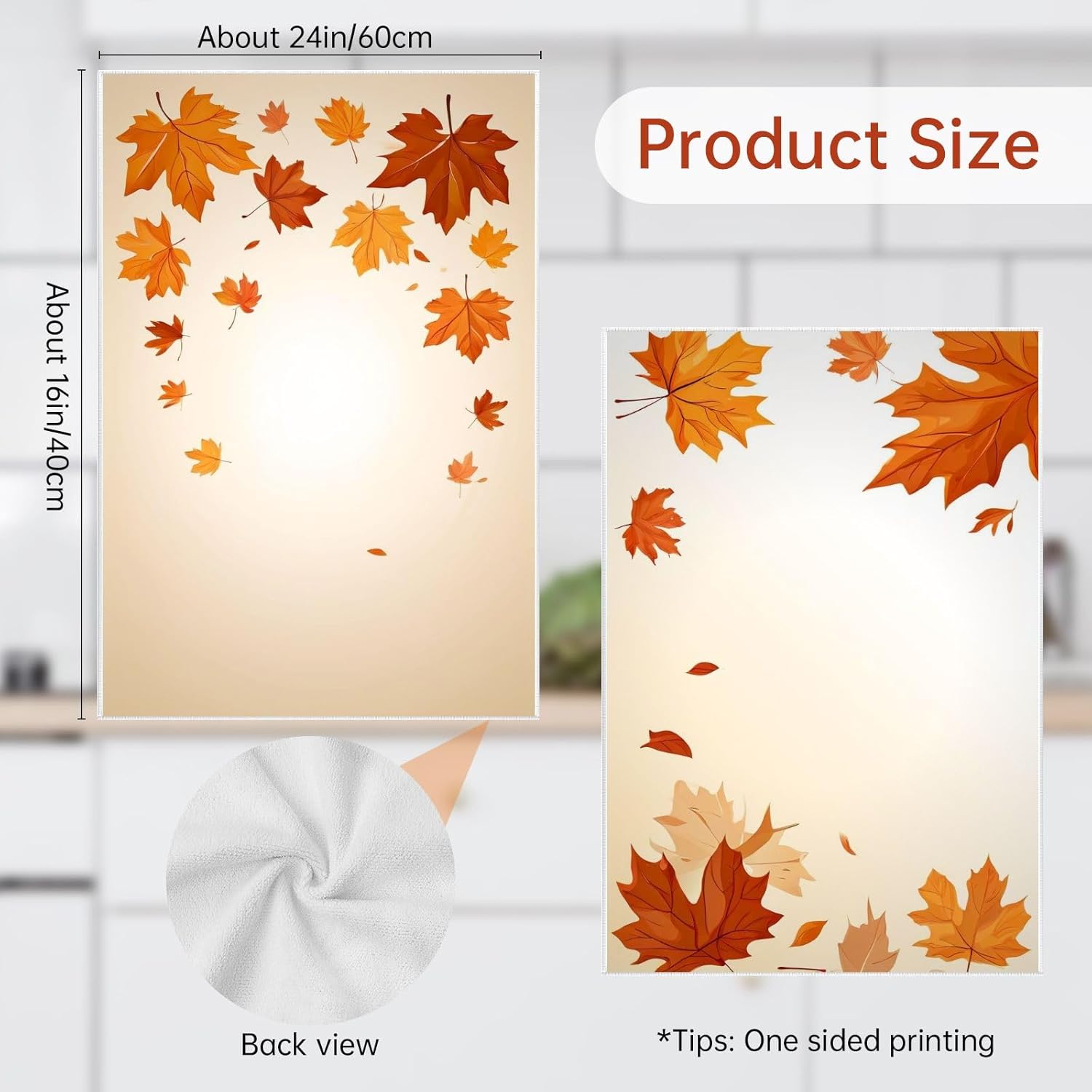 Oeught Fall Decor Towel Set 4pcs 16x24 Inch