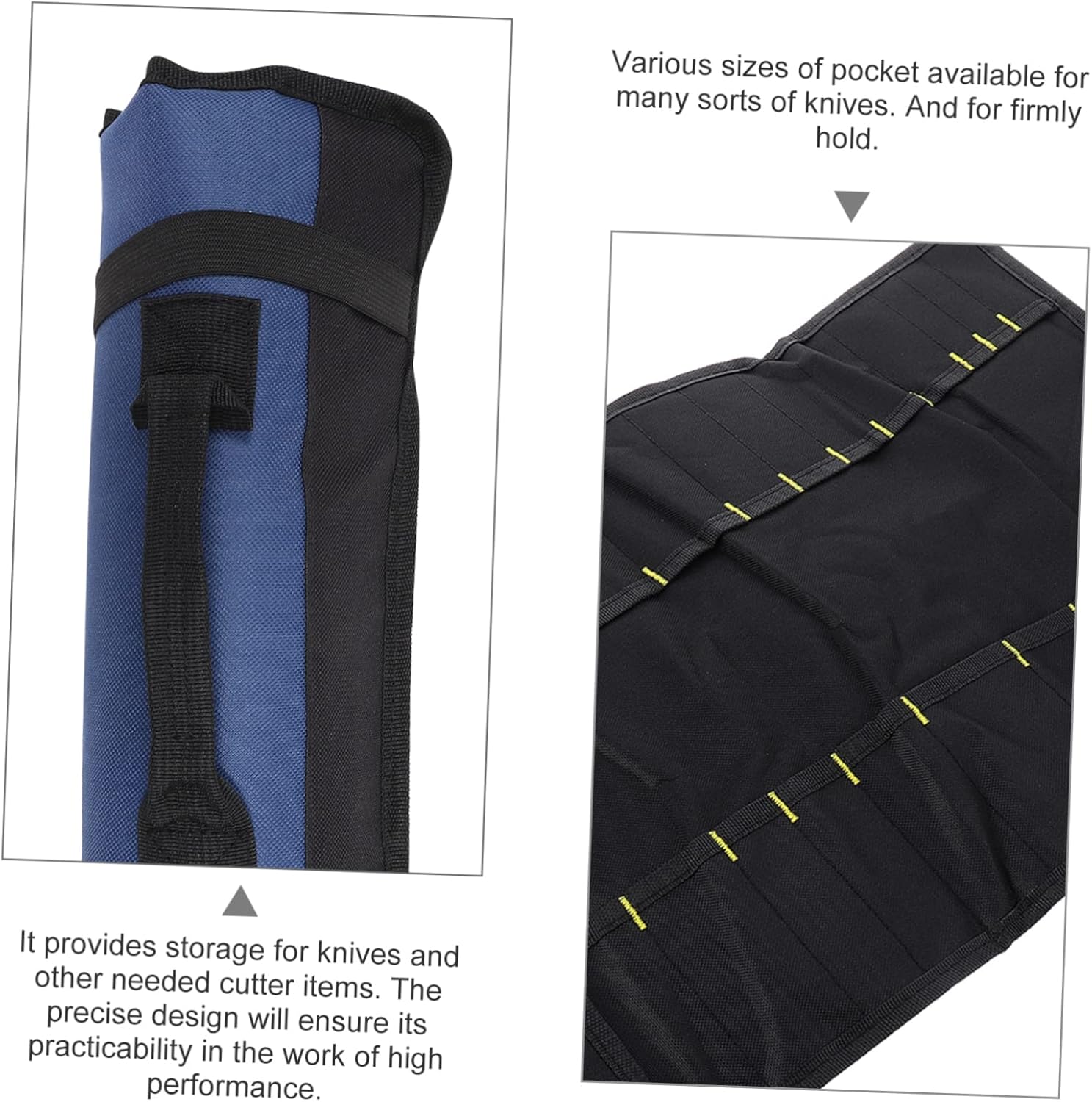 Zerodeko 22 Slots Chef Knife Roll Bag Portable Cutter Holder