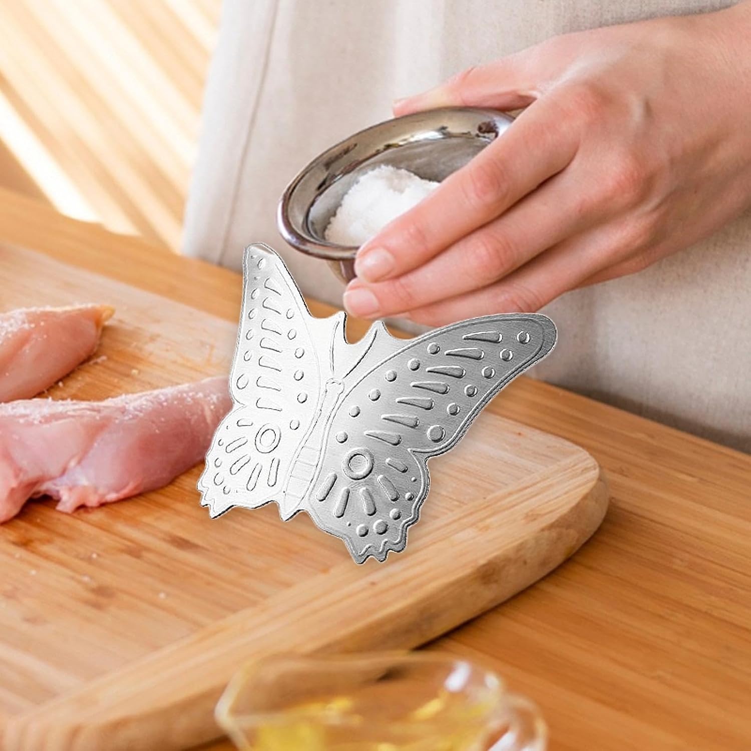 Durable Stainless Steel Finger Guard for Kitchen Safety