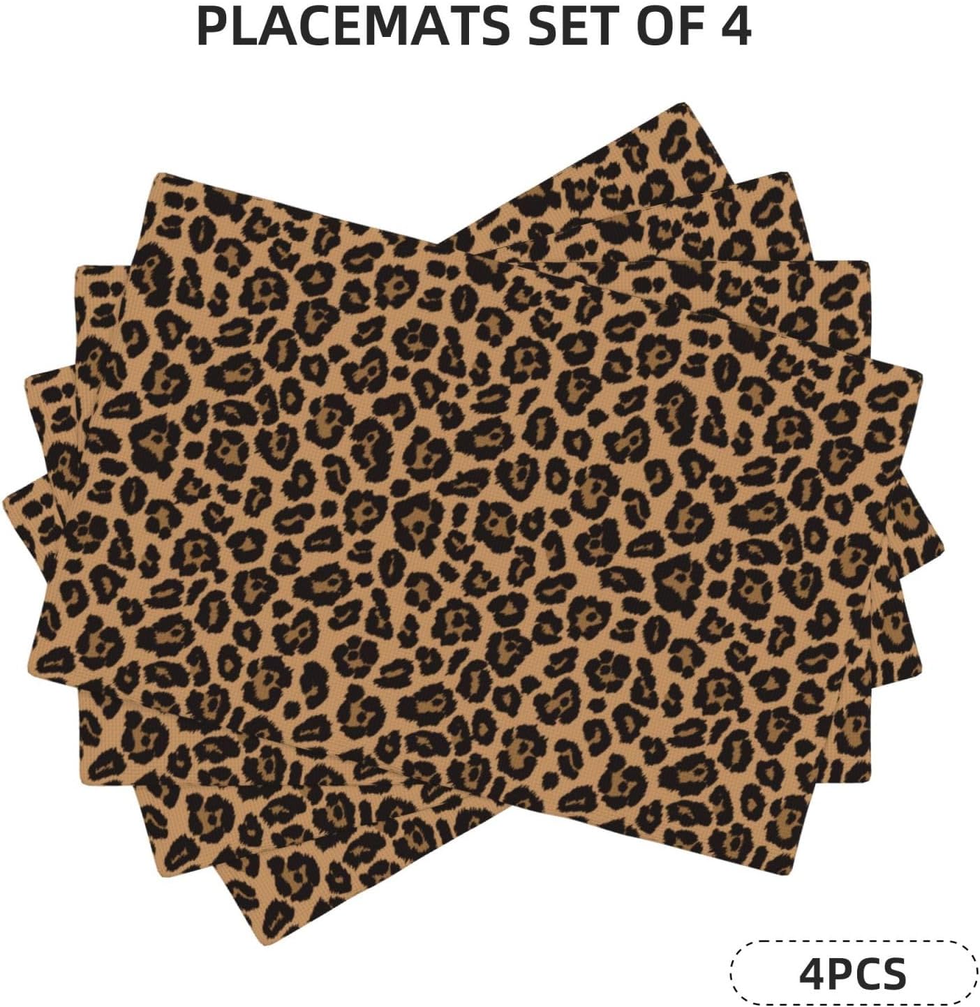African Leopard Placemats Set of 4