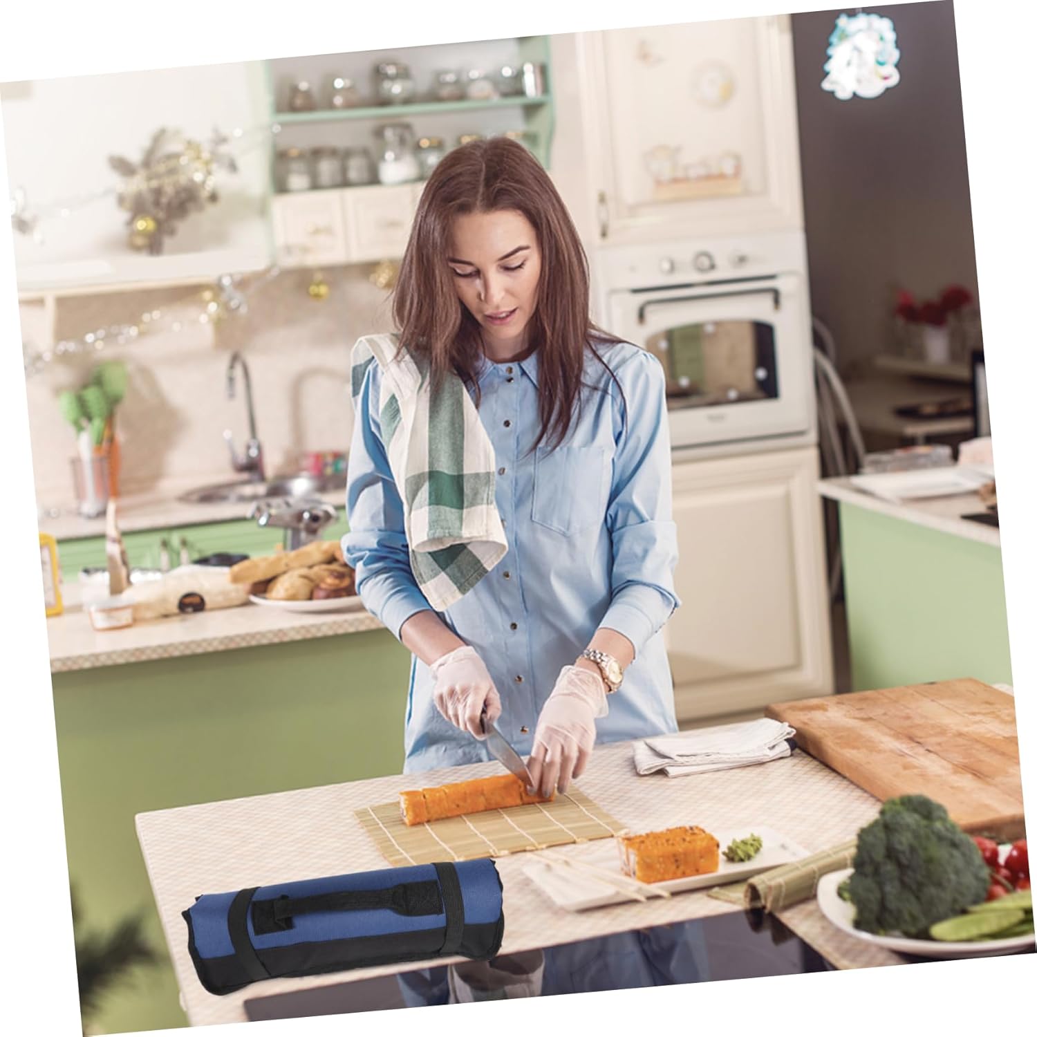 Zerodeko 22 Slots Chef Knife Roll Bag Portable Cutter Holder