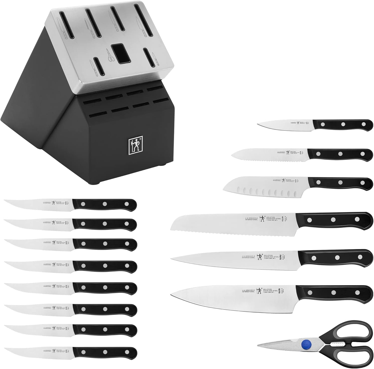 HENCKELS Solution Razor-Sharp 16-Piece Knife Block Set