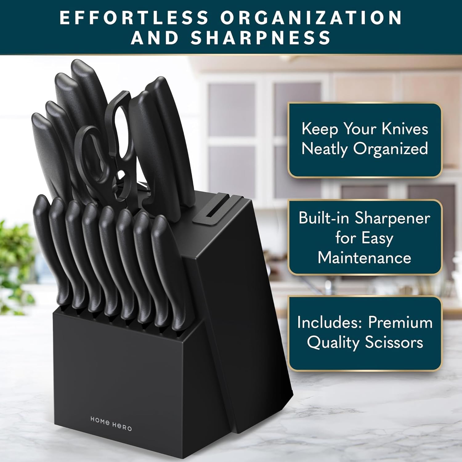 Ergonomic Kitchen Knife Set