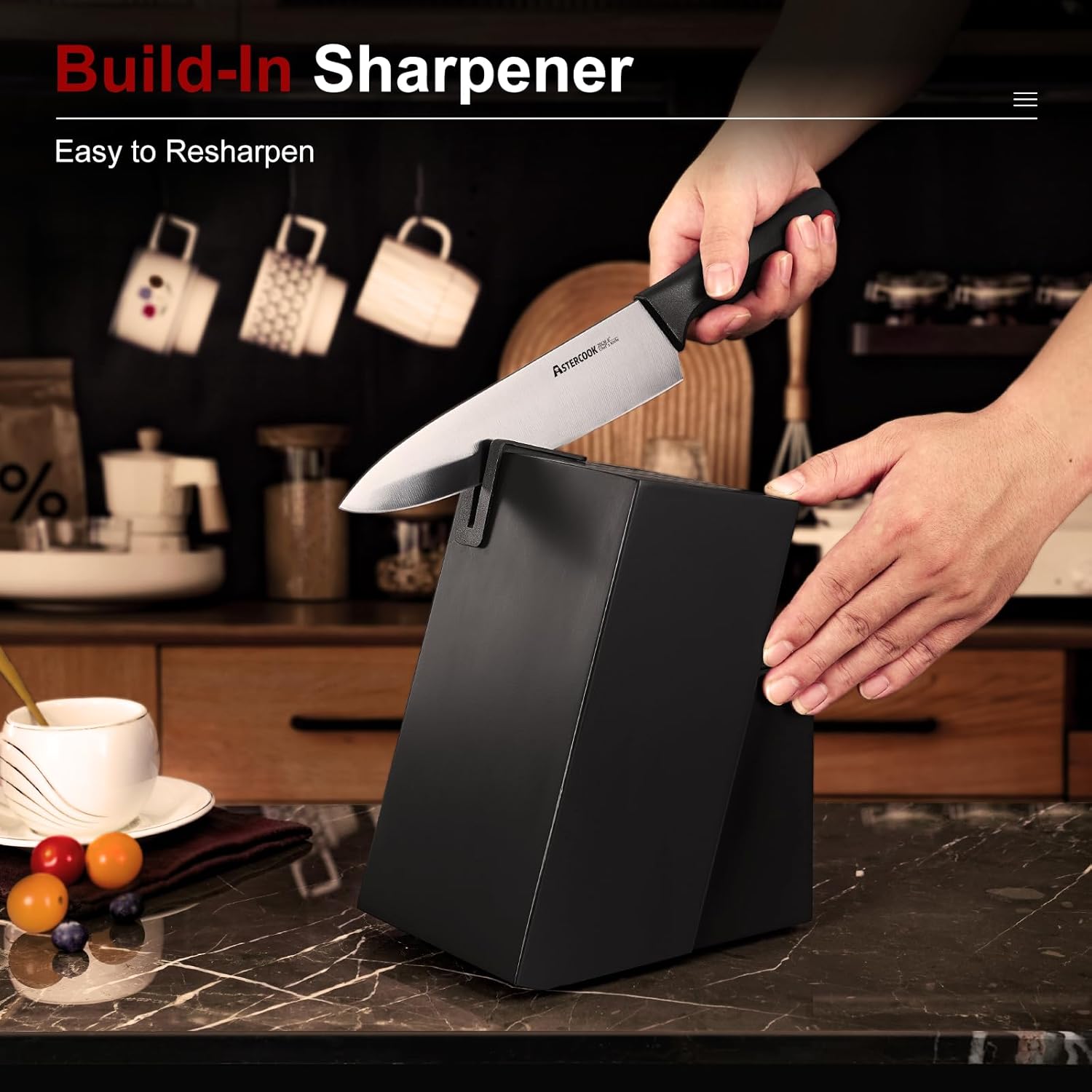 Astercooks 15-Piece Knife Set - Sharp Durable and Easy to Use