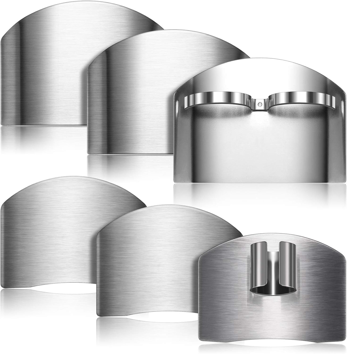 Patelai 6-Piece Adjustable Finger Guards for Stainless Steel Slicing