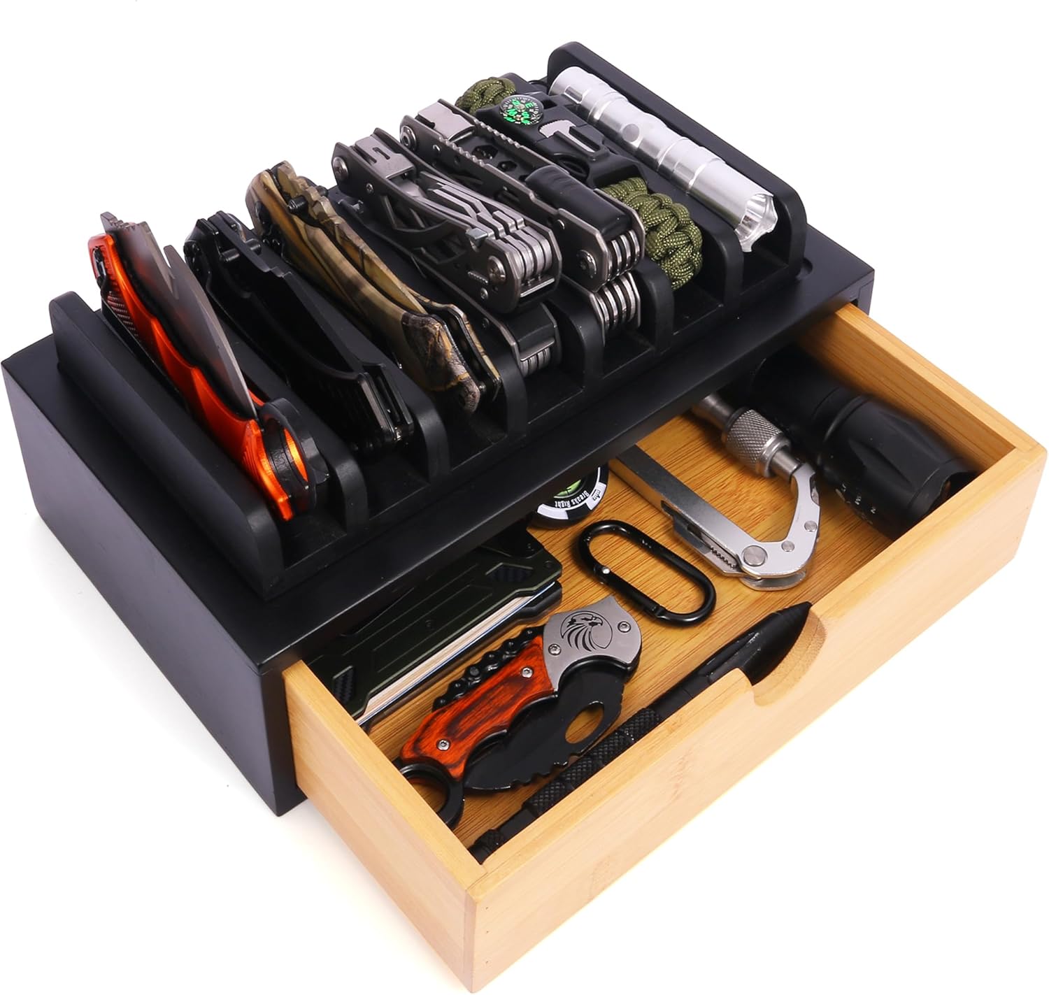 Smocchy EDC Knife Rack Holder 7 Knives_PT-Blk