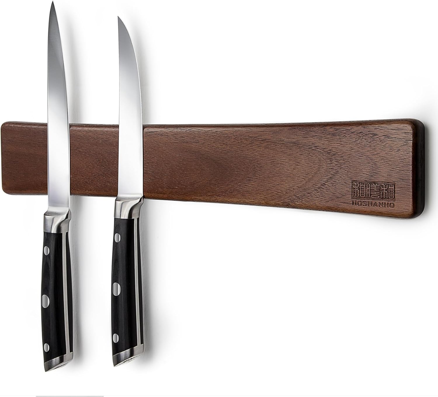 HOSHANHO Magnetic Knife Organizer - Acacia Wood 16x25x07 Replacement for Kitchen Knives