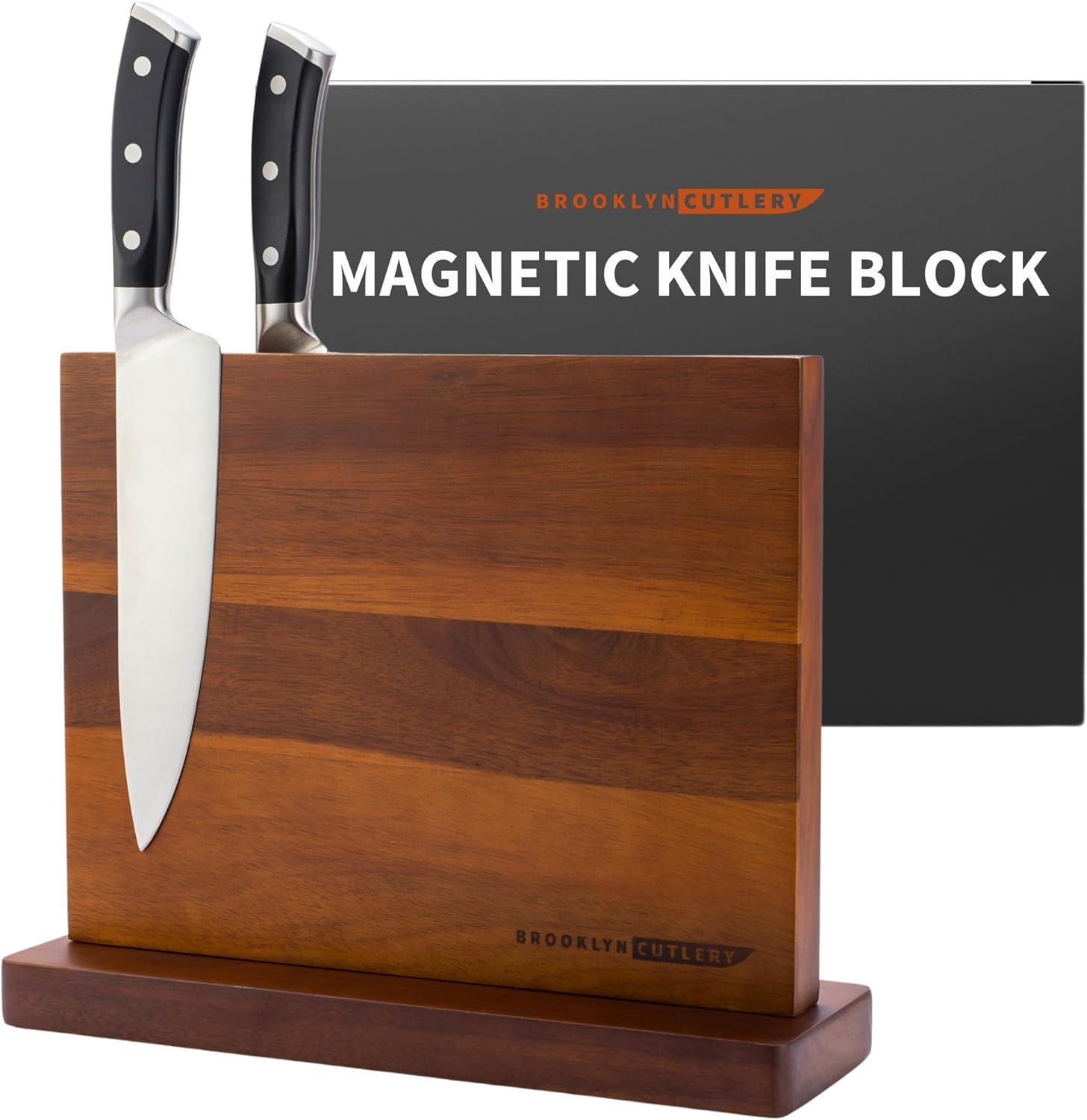 Magnetic knife holder ACACIA WOOD 12 KNIVES GIFT READY