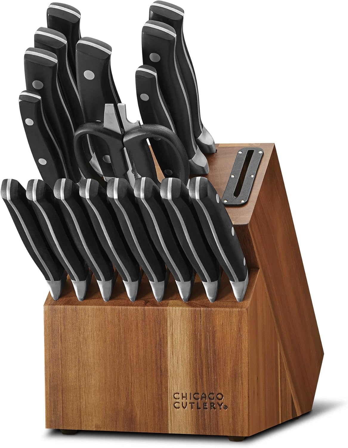 Insignia 18-Piece Knife Set with Built-In Sharpener
