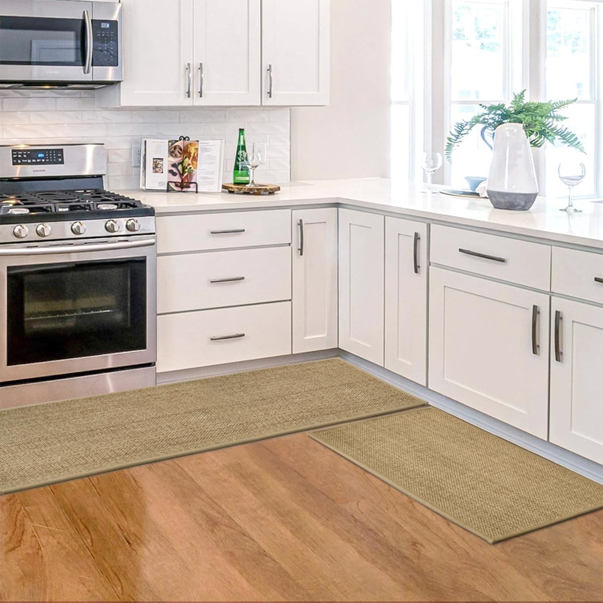 ArtoidMode Washable Non-Slip Kitchen Rugs Set