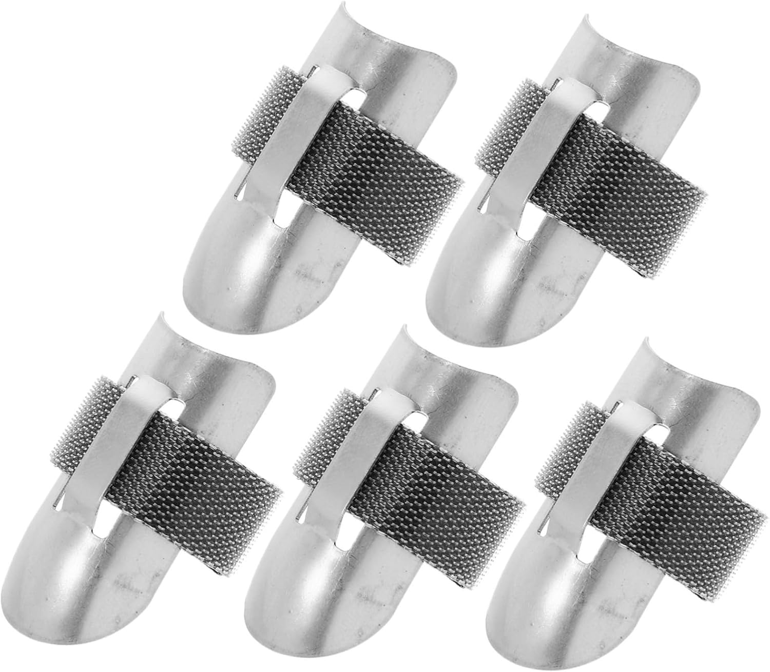 Healifty Stainless Steel Finger Protectors 5pcs 1