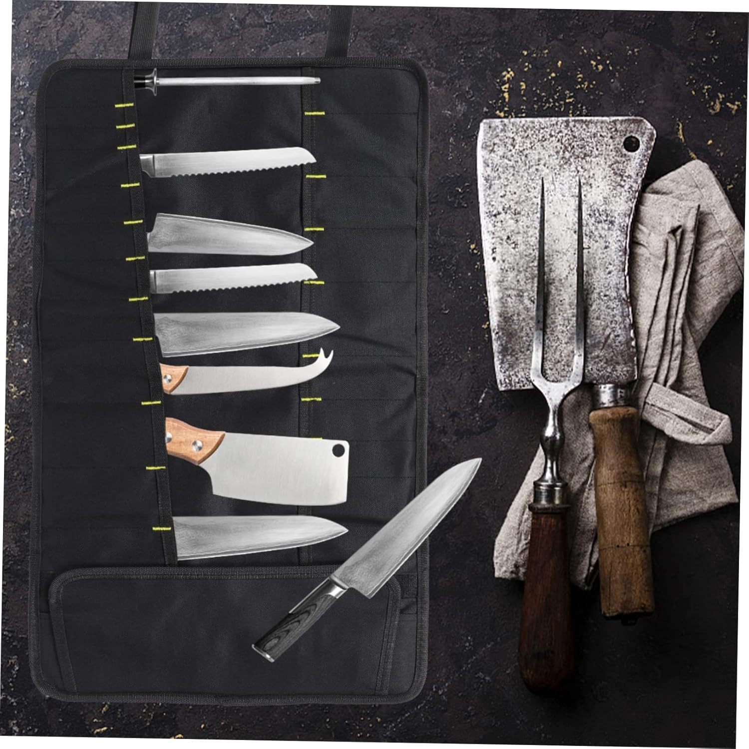 KICHOUSE Chef Knife Bag Easy to Carry Durable Stylish
