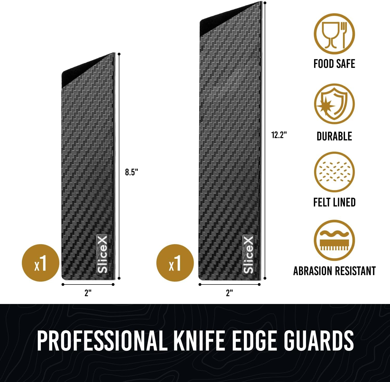 Durable Safe Kitchen Knife Sheaths for 8-12 inches