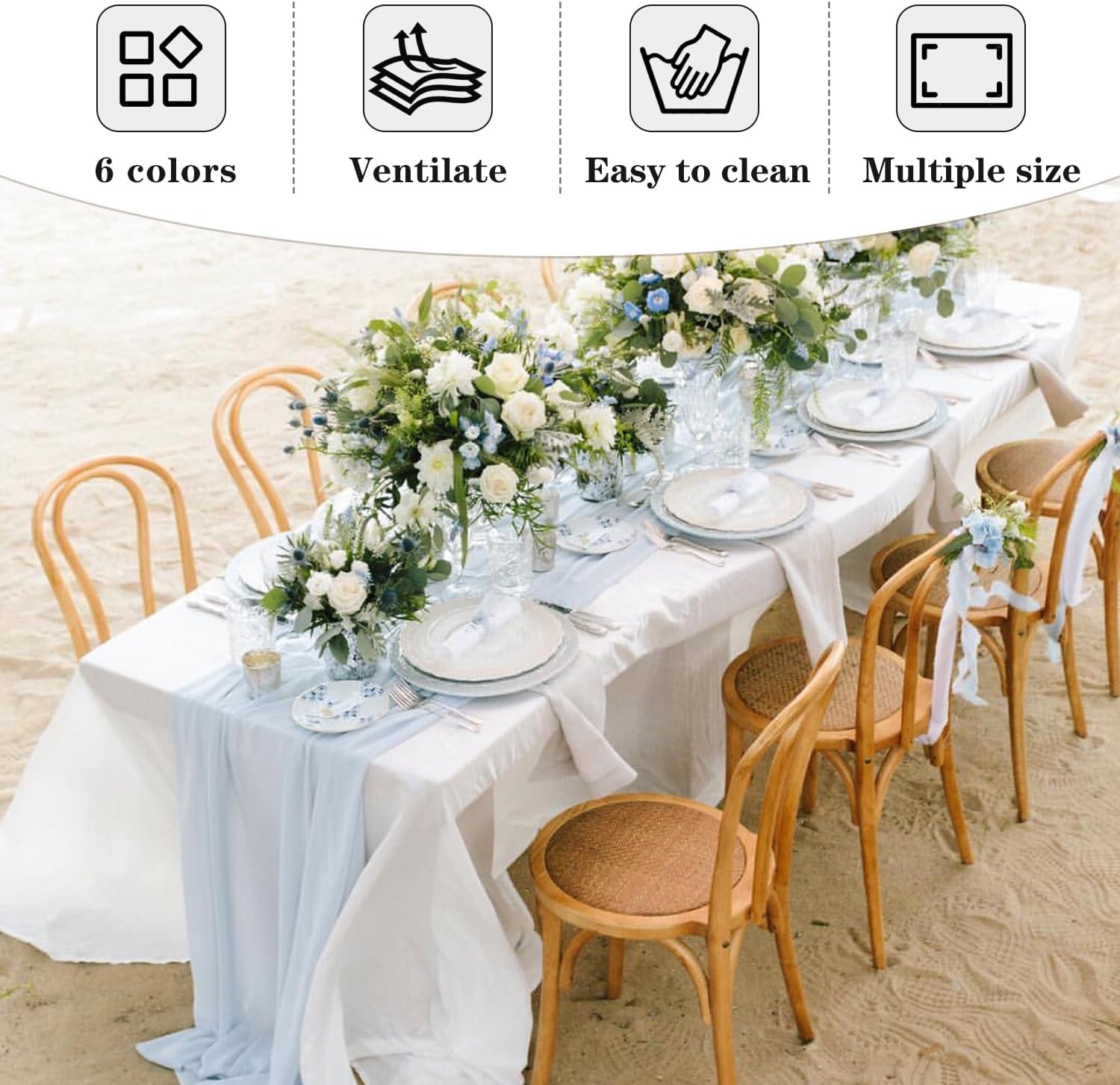 Fitable White Tablecloths 70x120