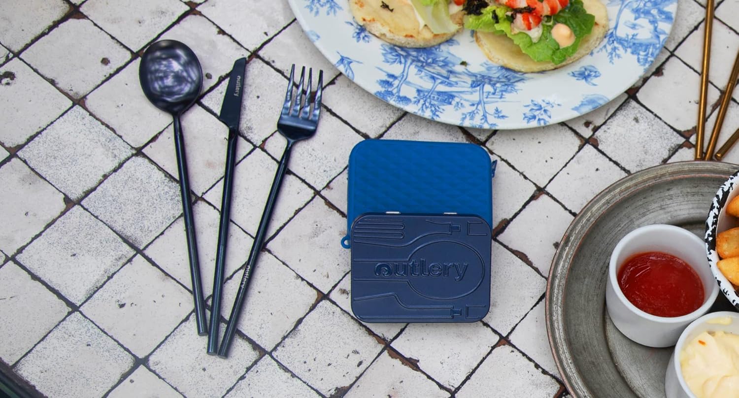 Reusable Silicone Pouch for Travel Cutlery
