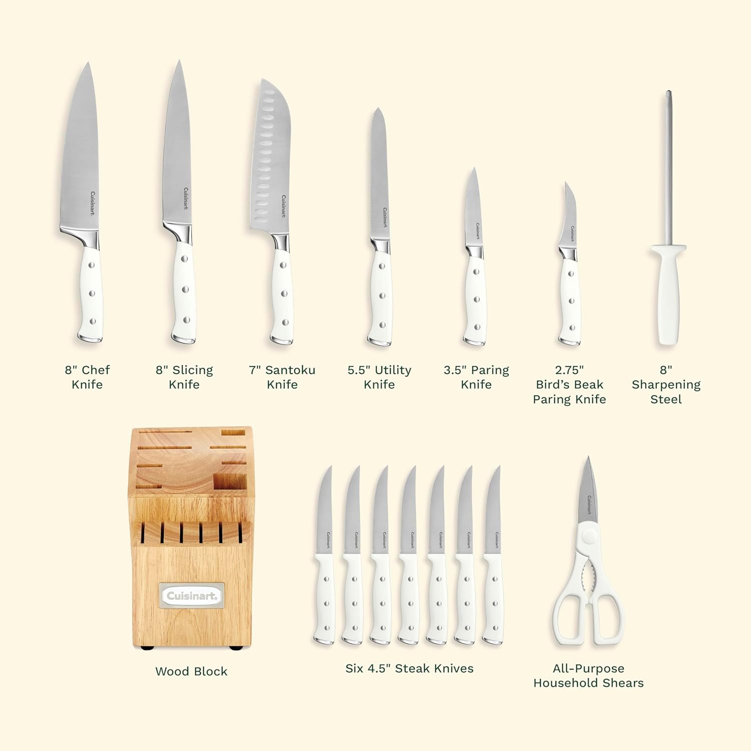 Cuisinart 15-Piece Knife Set with Block