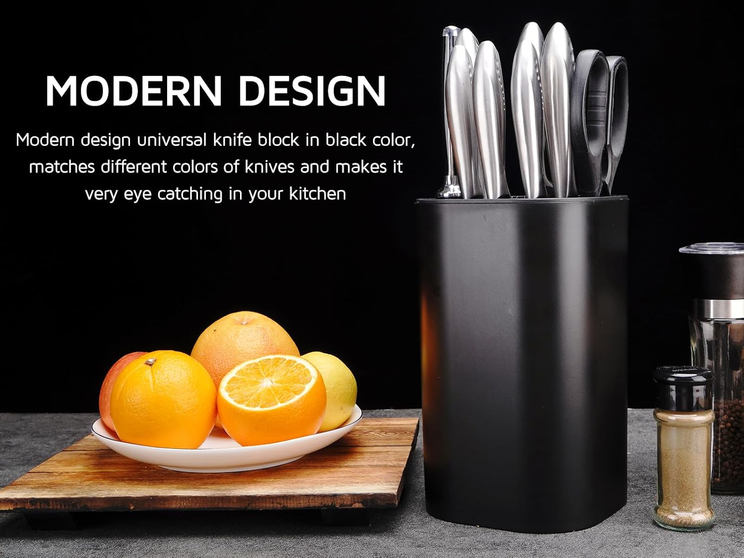 WELLSTAR Universal Knife Block for Kitchen Storage