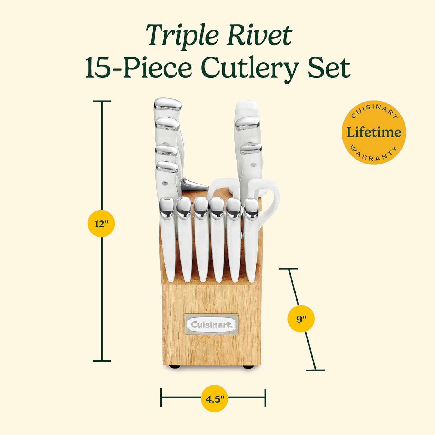 Cuisinart 15-Piece Knife Set with Block