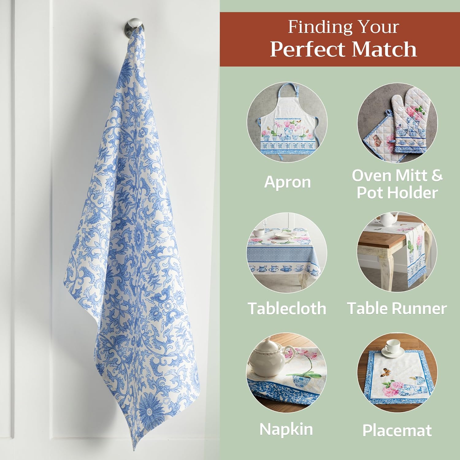 Maison dHermine Dish Towels Set of 3 2750 x 20 Cotton Kitchen Towels