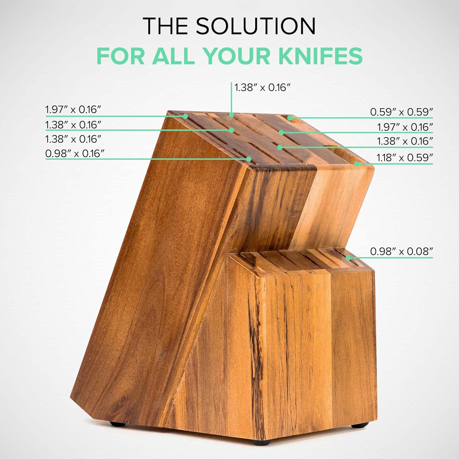 Coninx Acacia 15-Slot Knife Holder