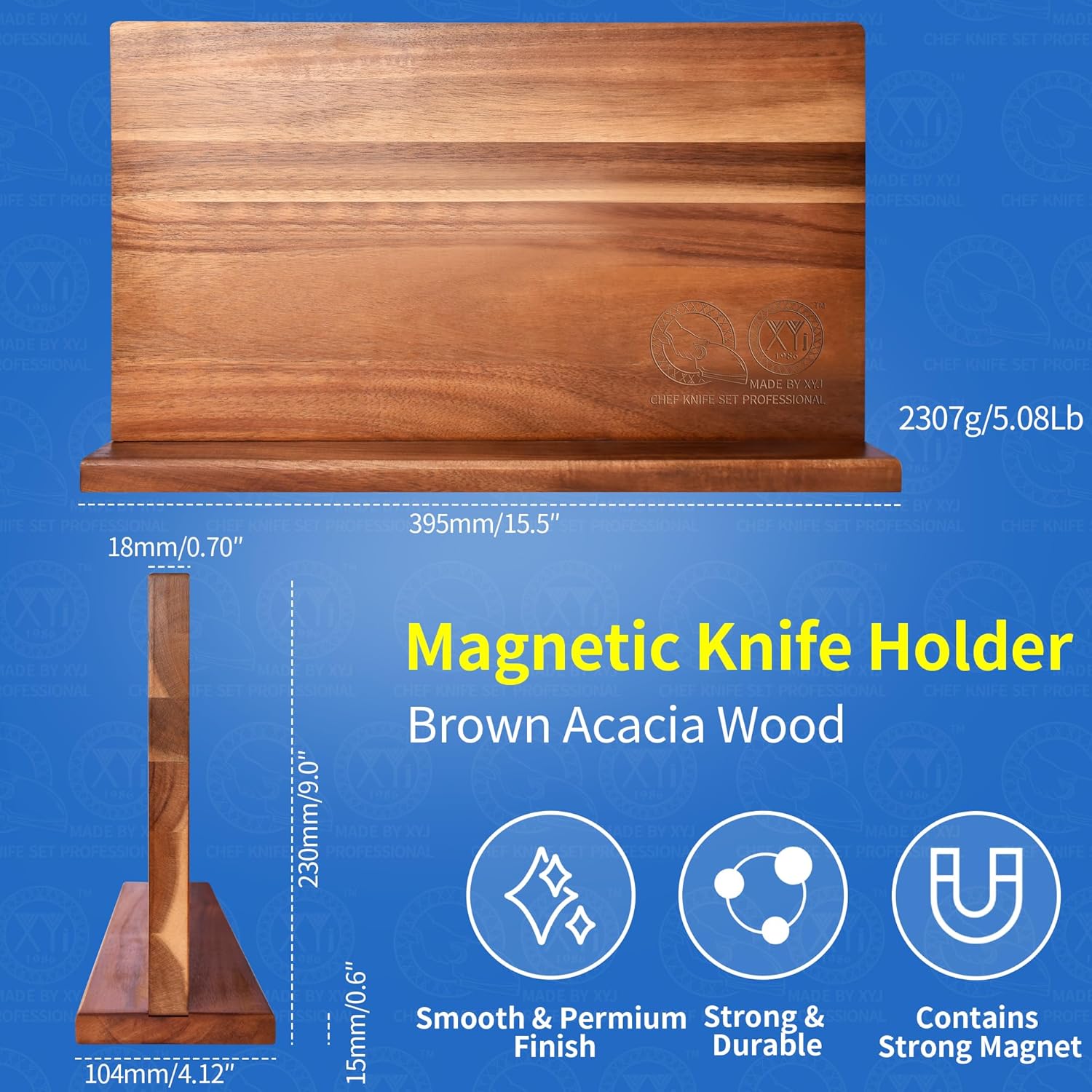 XYJ Extra Large Magnetic Knife Block