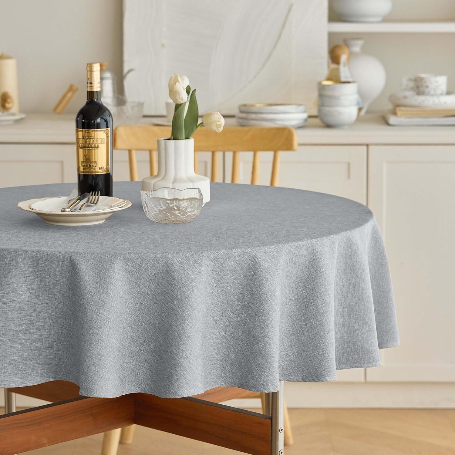 Perfect Heat Resistant Round Tablecloth for Home Outdoor Use