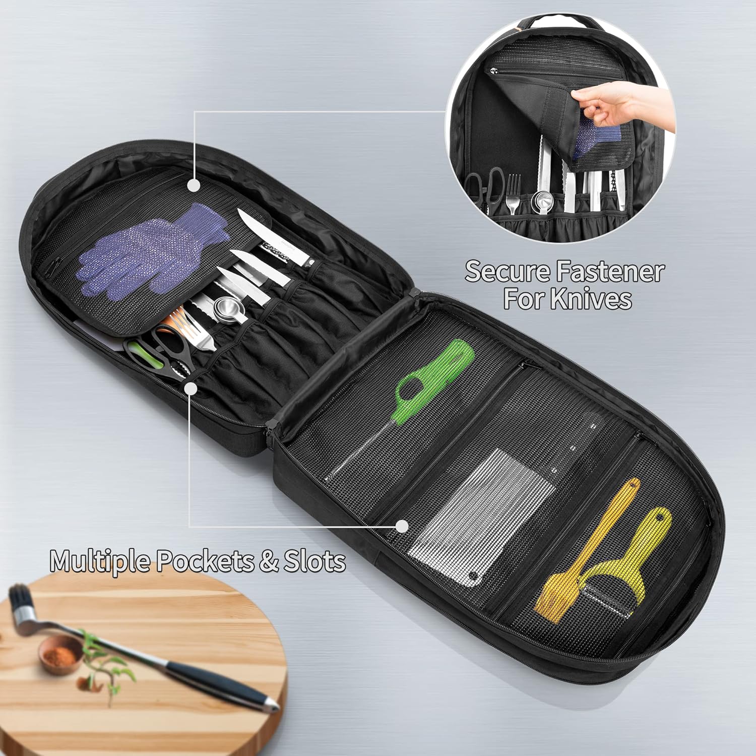 SamdewProfessional Chef Knife Bag with 12 23 Slots