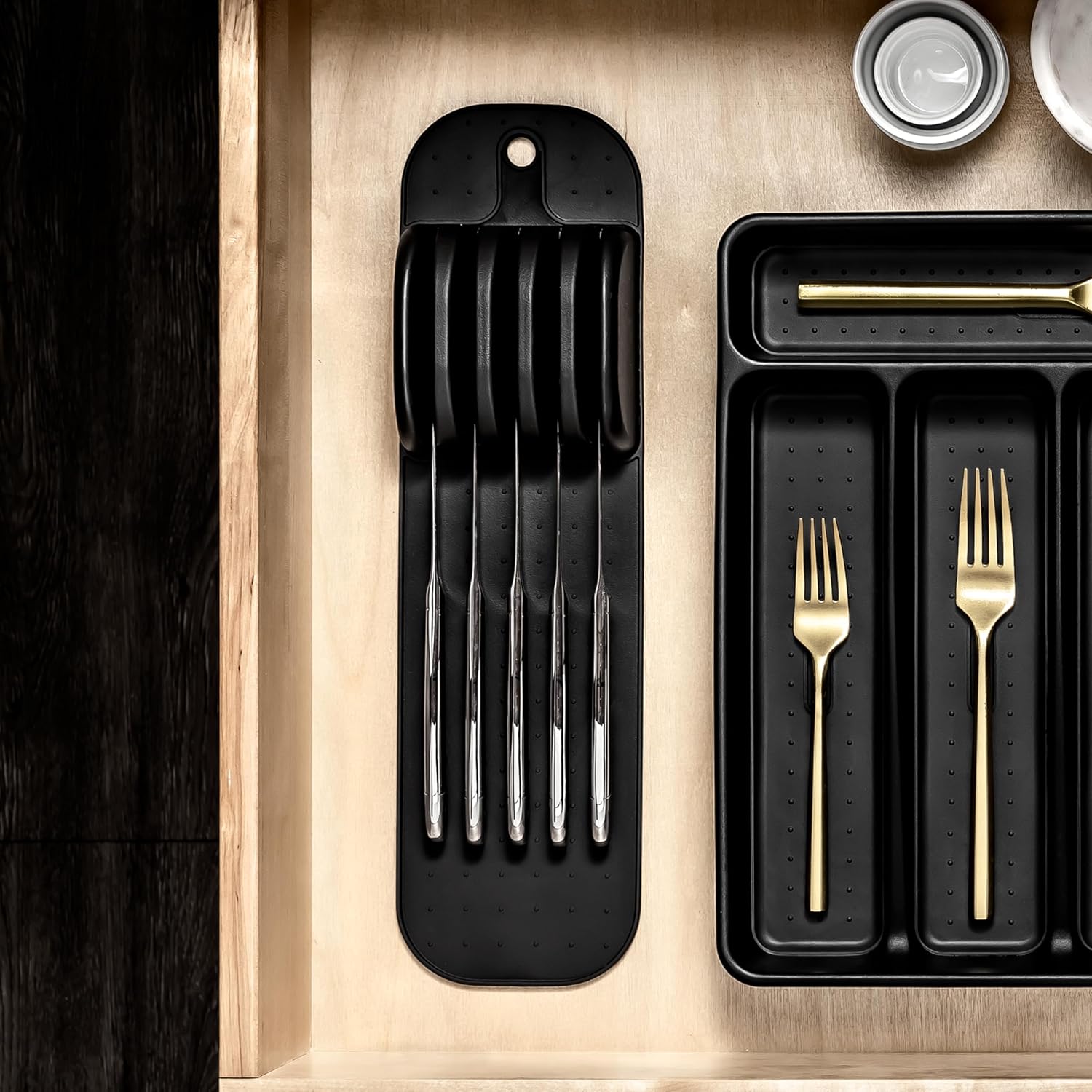 Madesmart 5-SLOT Kitchen Knife Holder Storage Mat