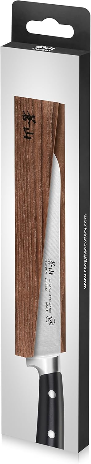 Solid Ash Wood Magnetic Sheath for 8-inch Cangshan Bread Knife