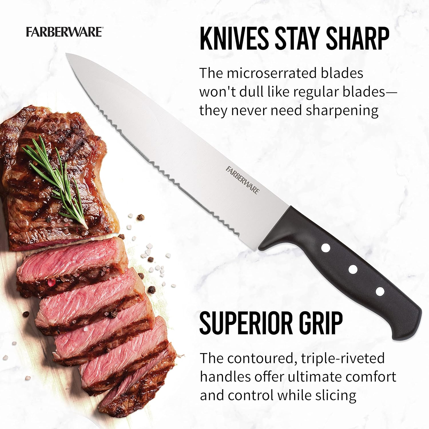 Precision-Cut Kitchen Knife Block Set