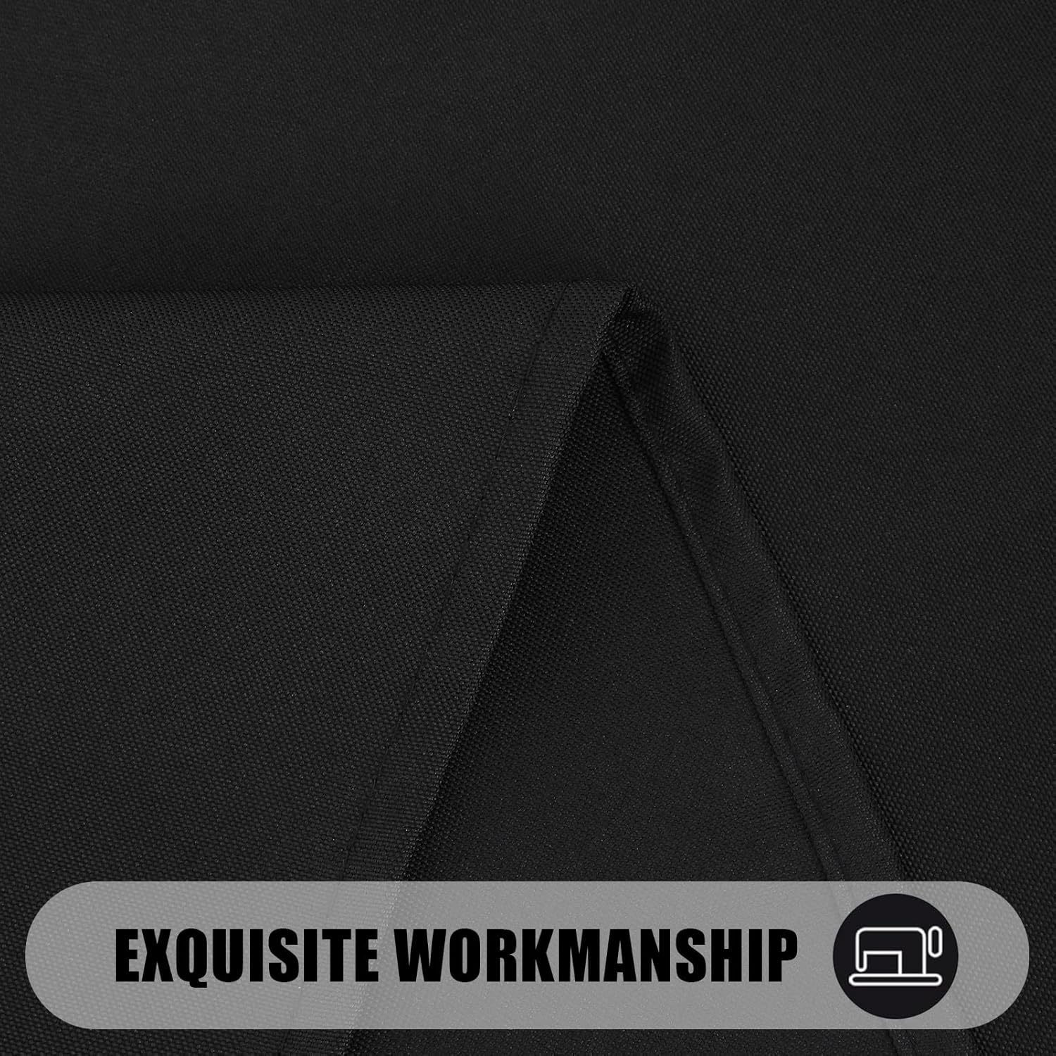 Smiry Rectangle Table Cloth Waterproof Anti-Scratch 60x84 Black