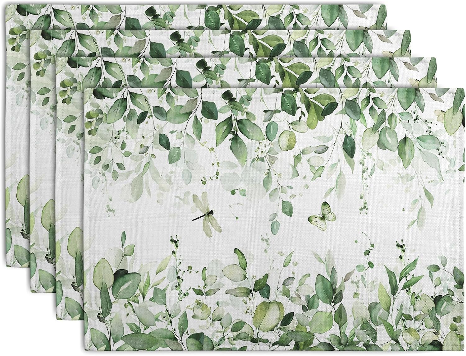 Sage Green Leaf Placemats