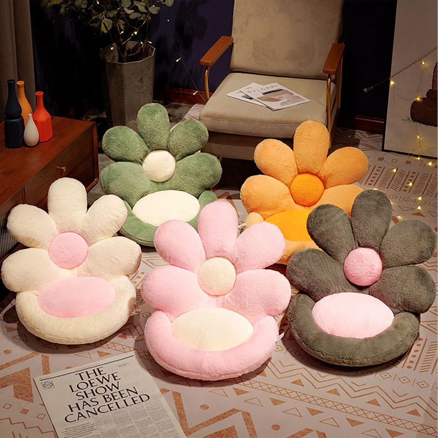 Premium Plush Flower Cushion for Comfort Style