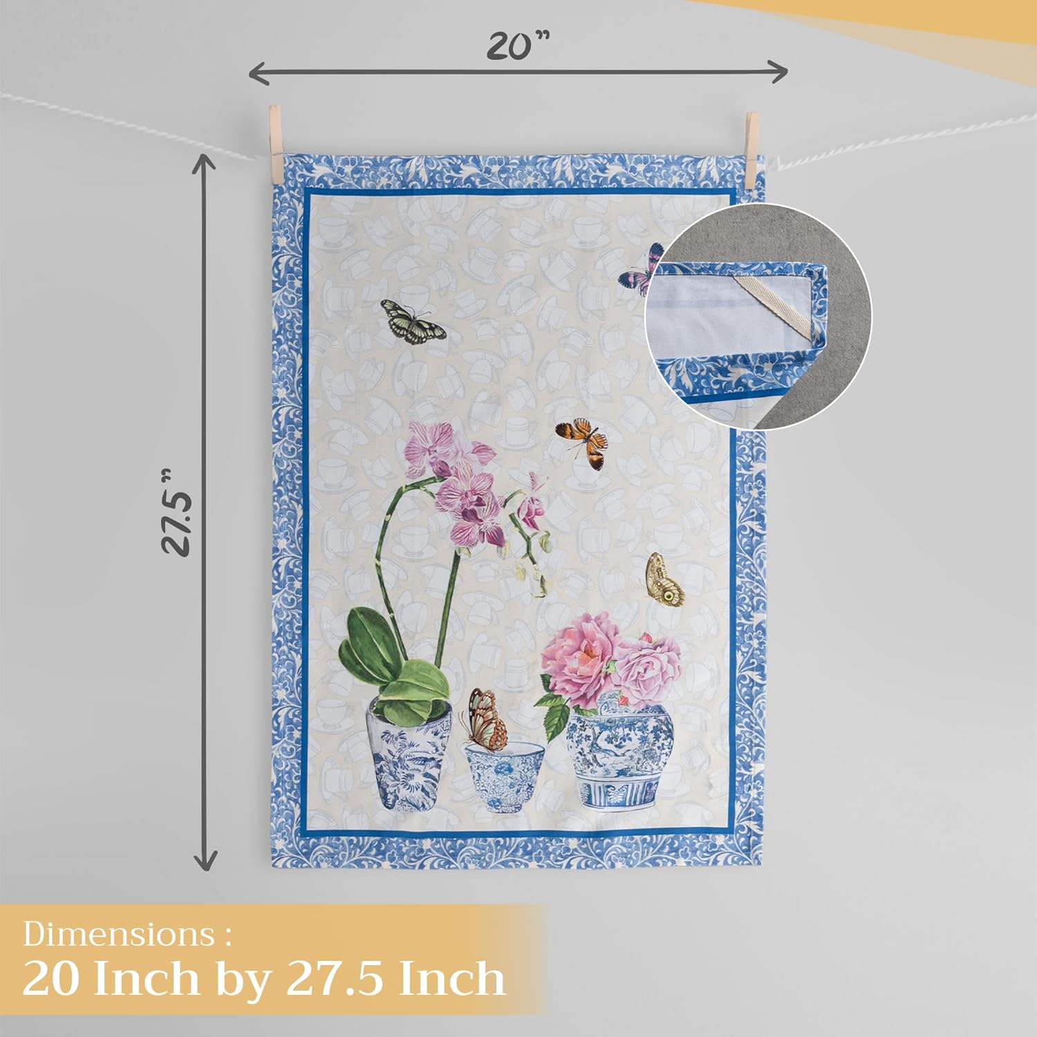Maison dHermine Dish Towels Set of 3 2750 x 20 Cotton Kitchen Towels
