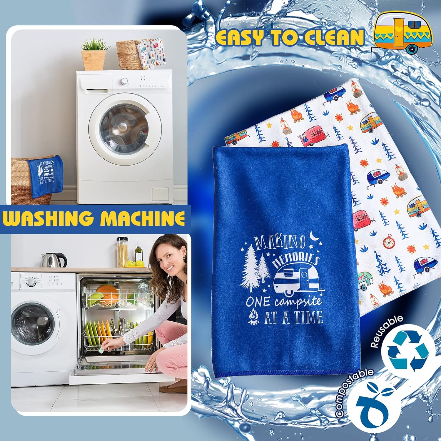 4-Piece Camping Set Making Camp memories Soft Stylish
