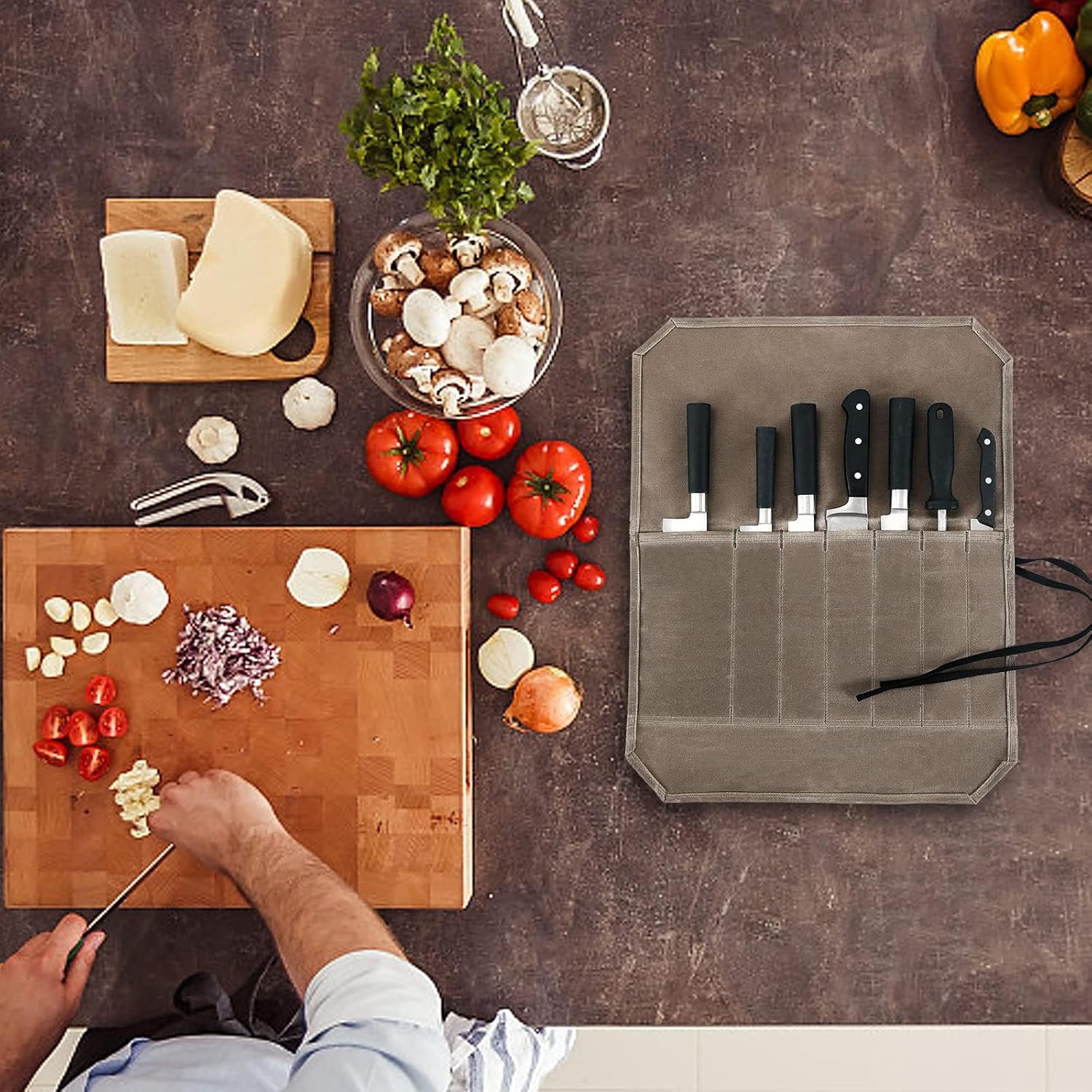 Chef Roll Case for Knives and Tools