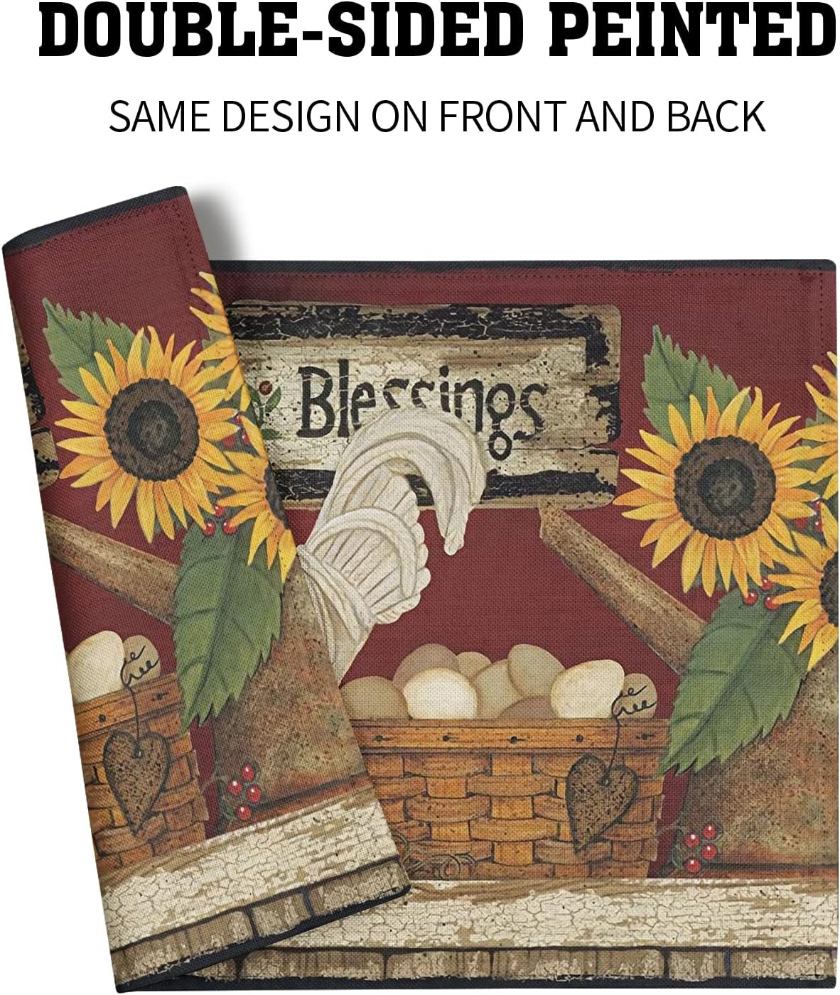 Vintage Rooster Placemats Set