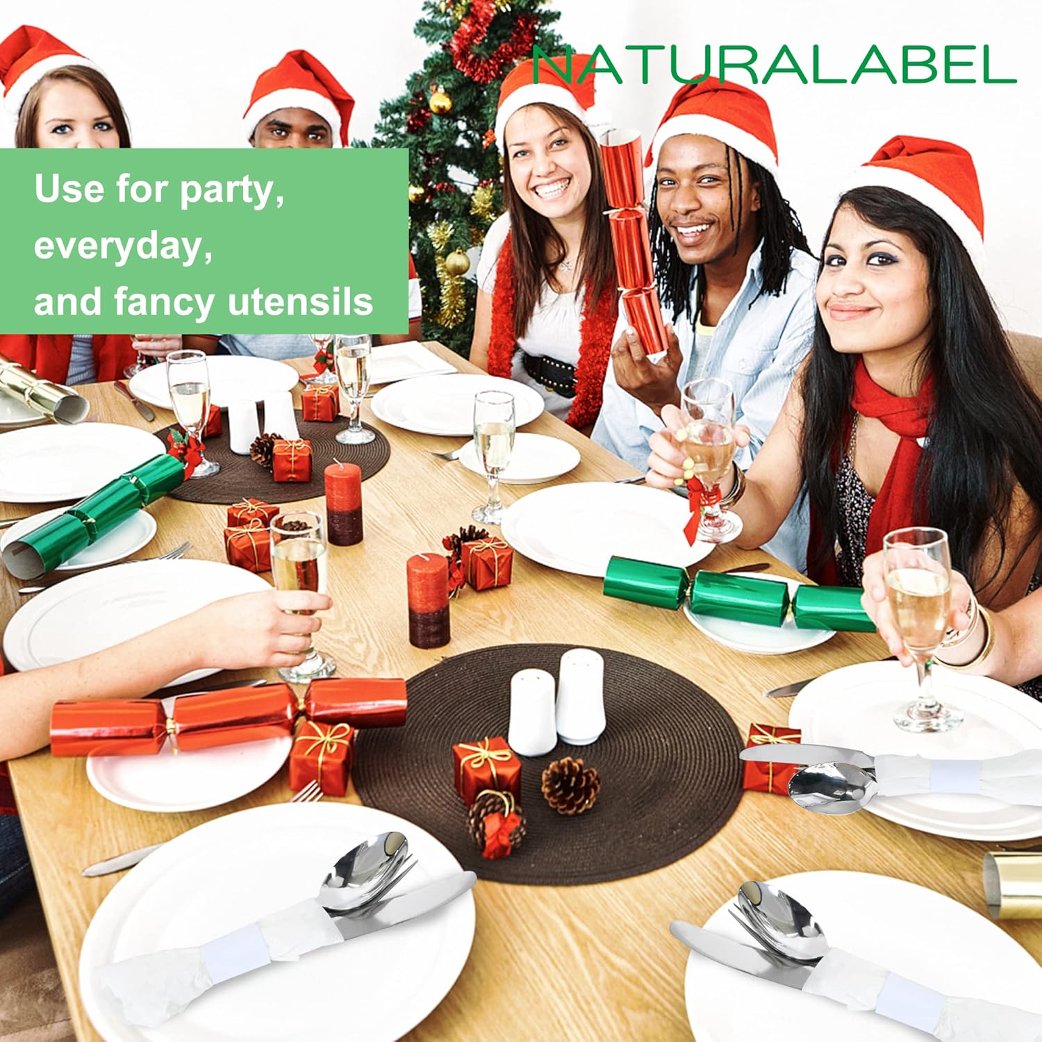 NaturalLabel Eco-Friendly Napkin Rings 500-Count