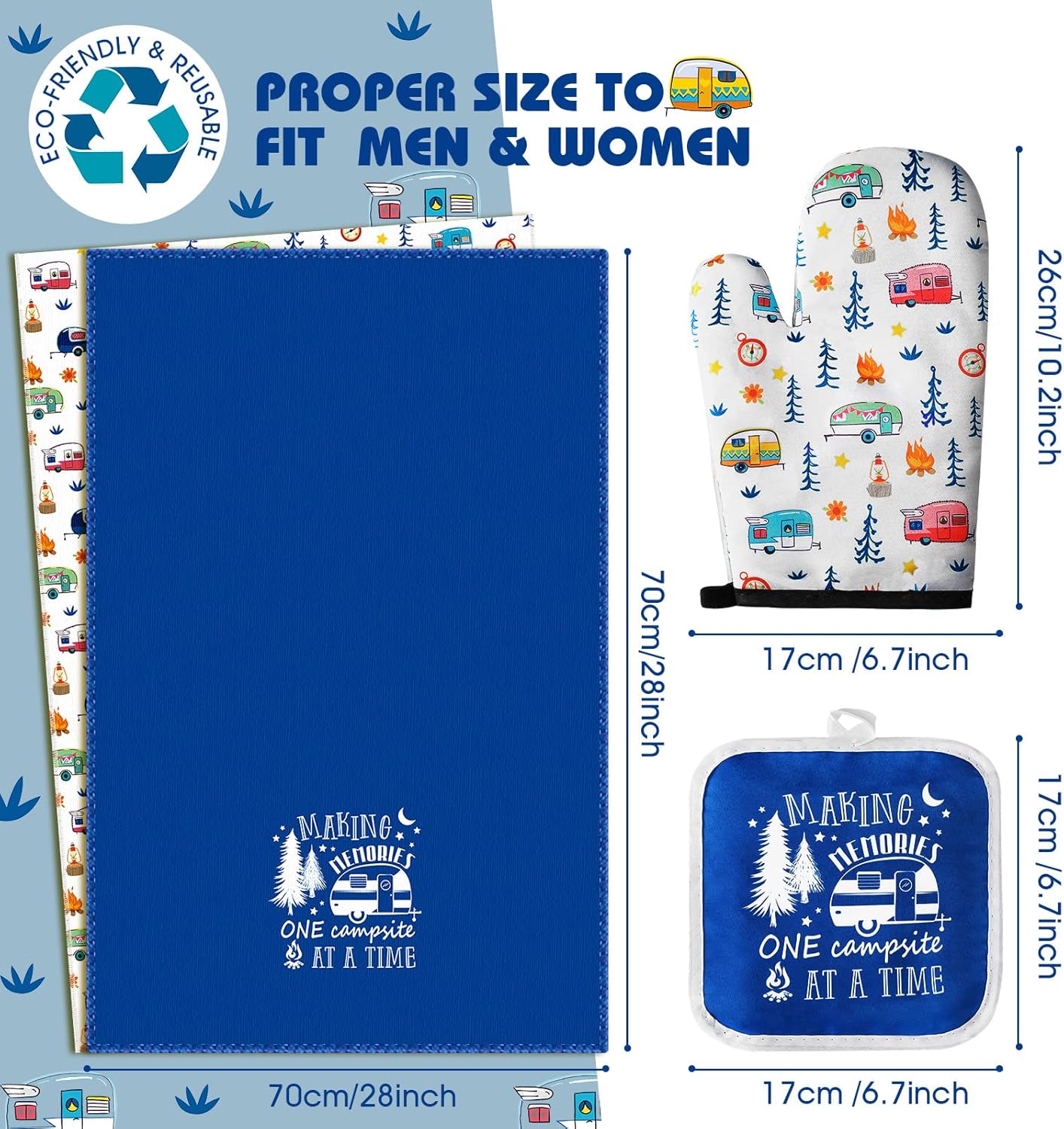 4-Piece Camping Set Making Camp memories Soft Stylish